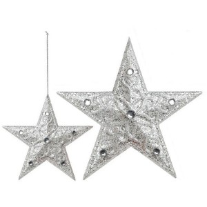 Décorations de Noël Christmas Planet 8179 (10 cm) Argenté