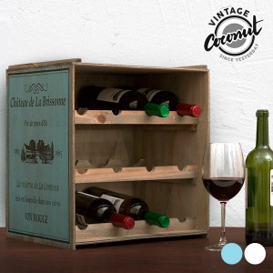 Porte-Bouteilles en Bois Vintage Coconut