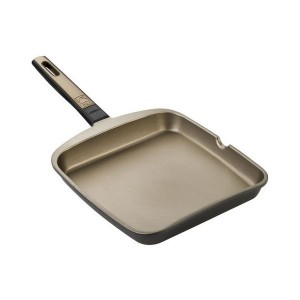 Poêle à Griller Lisse BRA A121410 22 cm Grill Marron