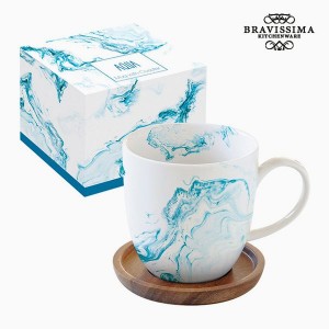 Tasse avec sous-tasse Porcelaine by Bravissima Kitchen