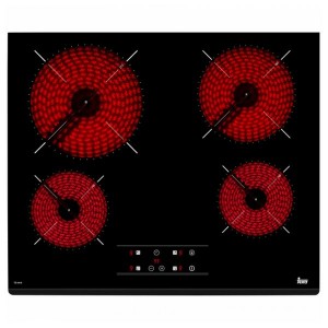 Plaques vitro-céramiques Teka TZ6418 60 cm Noir (4 Zones de cuisson)