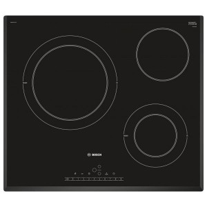 Plaques vitro-céramiques BOSCH PKK651FP2E 60 cm Noir (3 Zones de cuisson)