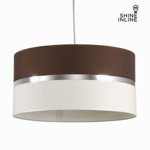 Suspension couleur wenge et toile by Shine Inline