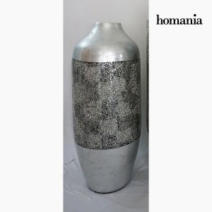 Vase Bambou Argenté (24 x 24 x 59 cm) by Homania