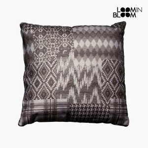 Coussin Coton et polyester Noir (60 x 10 x 60 cm) by Loom In Bloom