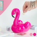 Tirelire en Céramique Flamant Rose Wagon Trend
