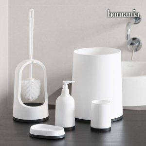 Accessoires de Salle de Bain Black & White Homania (5 pièces)