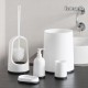 Accessoires de Salle de Bain Black & White Homania (5 pièces)