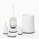 Accessoires de Salle de Bain Black & White Homania (5 pièces)