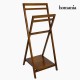 Porte Serviettes sur Pied Bois - Collection Nogal by Homania