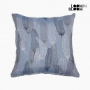 Coussin Plumes Bleu (60 x 60 cm) - Collection Jungle by Loom In Bloom