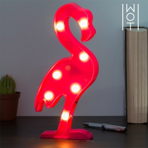 Lampe Murale LED Flamant Rose Wagon Trend (7 LED)
