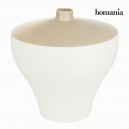 Vase Blanc Marron - Collection Ellegance by Homania