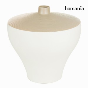 Vase Blanc Marron - Collection Ellegance by Homania