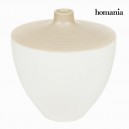Vase Blanc Marron - Collection Ellegance by Homania