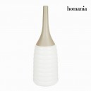Vase Blanc Marron - Collection Ellegance by Homania