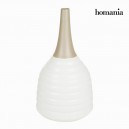 Vase Blanc Marron - Collection Ellegance by Homania