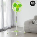 Ventilateur sur Pied Vert avec Pales en Caoutchouc EVA Oh My Home 45W