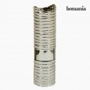Vase Céramique Argent - Collection Queen Deco by Homania