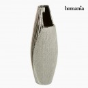 Vase Céramique Argent - Collection Queen Deco by Homania