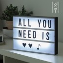 Panneau LED Rétro éclairé Wagon Trend (30 x 22 cm)