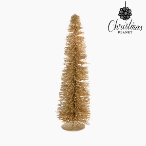Sapin de Noël Rotin Champagne (15 x 15 x 40 cm) by Christmas Planet