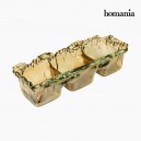Pièce centrale en verre recyclé Ambre - Collection Crystal Colours Deco by Homania