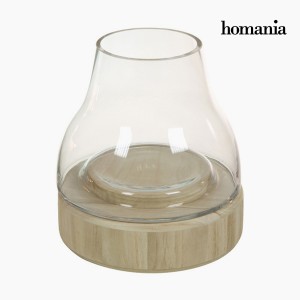 Bougeoir Verre Bois - Collection Pure Crystal Deco by Homania