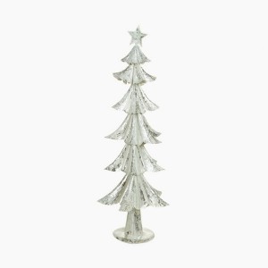 Sapin de Noël Fer Argenté (28 x 28 x 74 cm) by Christmas Planet