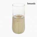 Bougeoir Verre Bois - Collection Pure Crystal Deco by Homania