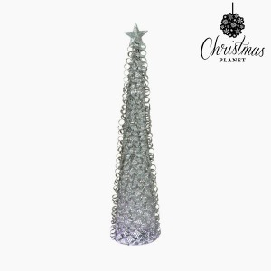 Sapin de Noël Fer Argenté (8 x 8 x 40 cm) by Christmas Planet