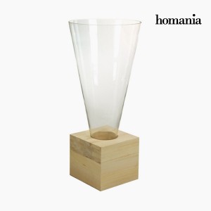 Vase Verre Bois - Collection Pure Crystal Deco by Homania
