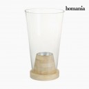 Vase Verre Bois - Collection Pure Crystal Deco by Homania