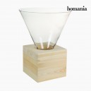 Centre de Table Verre Bois - Collection Pure Crystal Deco by Homania