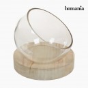 Centre de Table Verre Bois - Collection Pure Crystal Deco by Homania