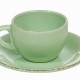 Lot de 6 tasses en faïence vert - Collection Kitchen's Deco by Bravissima Kitchen