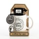 Tasse avec Message et Accessoires Wagon Trend