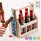 Casier à Bouteilles Vintage avec Décapsuleur Intégré Wagon Trend