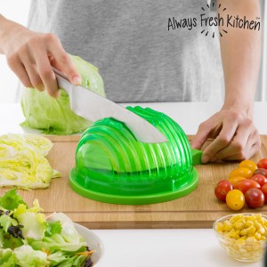Moule pour Lavage, Essorage et Découpe Rapide des Salades Quick Salad Maker
