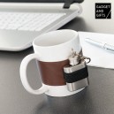 Tasse en Céramique avec Flasque Métallique Gadget and Gifts
