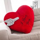 Coussin Coeur avec Flèche I Love You Wagon Trend (60 cm)