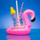 Support Gonflable pour Canettes de Boisson Flamant Rose Wagon Trend