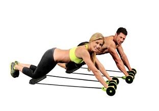 revoflex xtreme couple - revoflex xtreme logo - fitness, bandes elastiques, entrainement, abdos, obliques,entrainement dos